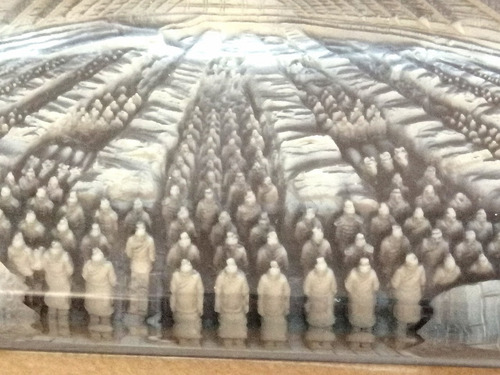 Pisapapeles Guerreros De Terracota Mausoleo Qin Shin Huang (Usado)