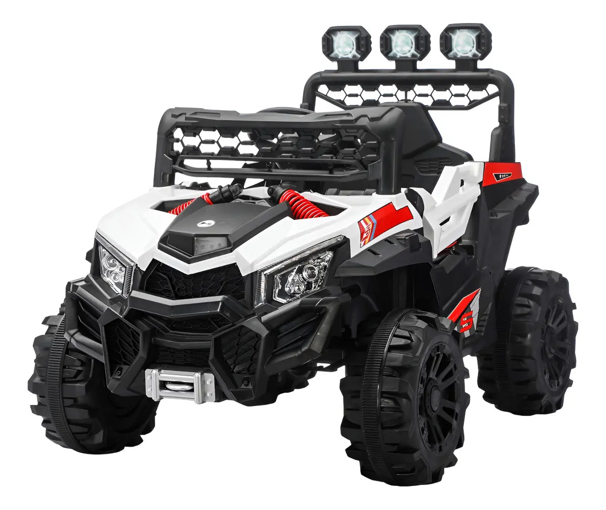 Quadriciclo Elétrico Infantil Frente/Ré Sport Maxi Toys - BRANCO