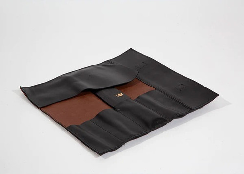 Imagen 3 de 9 de Bolso Porta Cuchillos De Cuero Kanka + Grabado Gratis 4 Unid
