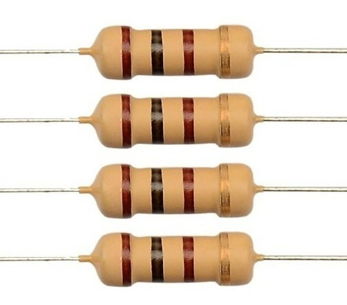 Puntotecno - Resistencia 100 Ohm 1/4w Pack  De 20 Unidades