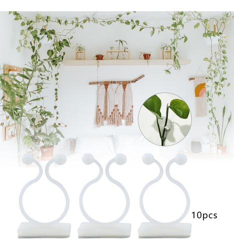 10 Uds. De Abrazadera De Ratán Para Pared, Clips De