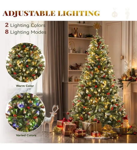 Árbol De Navidad Yitahome, Madera De Pino Predecorada, Preil