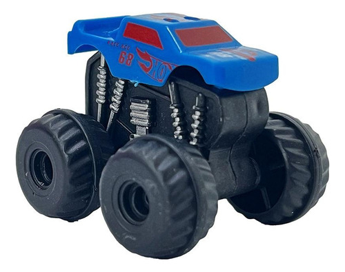 Hot Wheels Mini Carro Com Lançador Azul - Fun Divirta-se