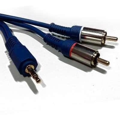 Cable Mini Plug Stereo A 2 Rca 1.5 Metros Hq Puresonic.