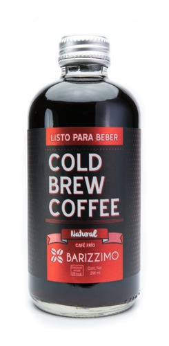 Cafe Cold Brew Barizzimo Natural Caja 12 Botellas 296ml