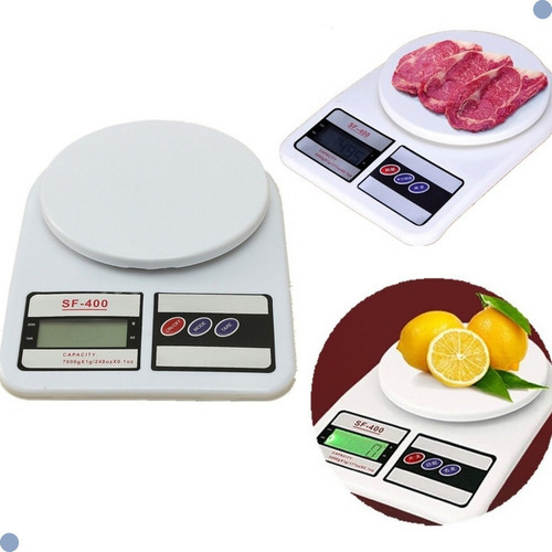 Balança Para Cozinha Profissional Digital 10kg Precisão 1g Capacidade máxima 10 kg Cor Branco
