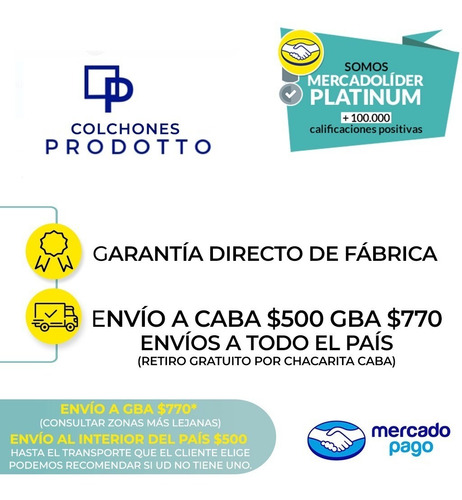 Colchon Somier Una Plaza Respaldo Acolchado Sabana Almohada