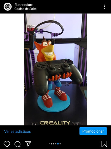 Crash Bandicoot Stand Para Joystick Ps3 Ps4 - Impresión 3d