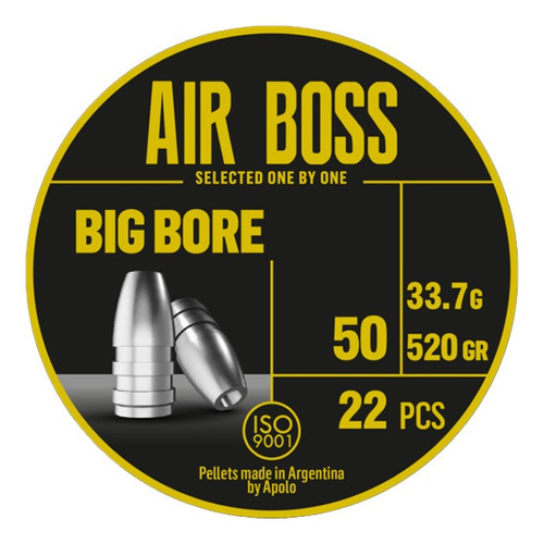 Puntas Airboss Big Bore Cal .50  // 12,7mm - 520grains