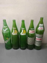 Comprar Antiguas Botellas (5) De Gaseosas Vacías Del 80