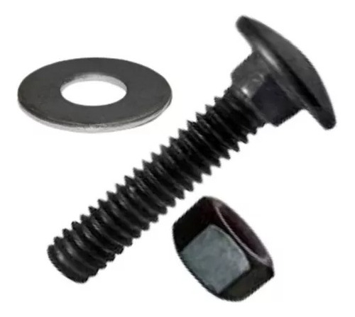 Perno Coche 1/4 X 1  Con Tuerca Y Golilla 100 Und