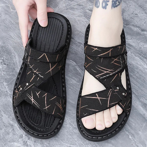 Sandalias De Playa Para Hombre, Pantuflas De Verano Para Dos