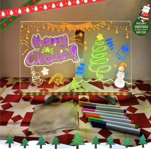 .s Tablero De Dibujo Fluorescente 3d Luminoso Para Niños