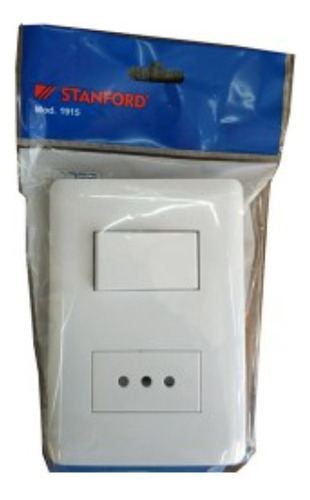 Interruptor Simple 9/12 + Enchufe - Stanford - Modelo 1915