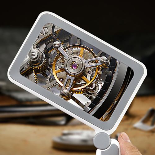 Lupa Recargable De 4x Para Lectura,con 10 Luces Led