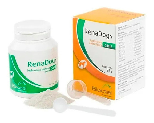 Suplemento Mineral Renadogs 85g Tratamento Renal Para Cães