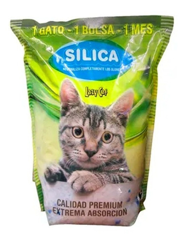 Sílica Granulada Lazy Cat Neutra Absorbente Sanitario Gatos