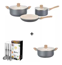 Comprar Set Ollas Crema Hudson Original Cerámico Utensilios Olla20cm