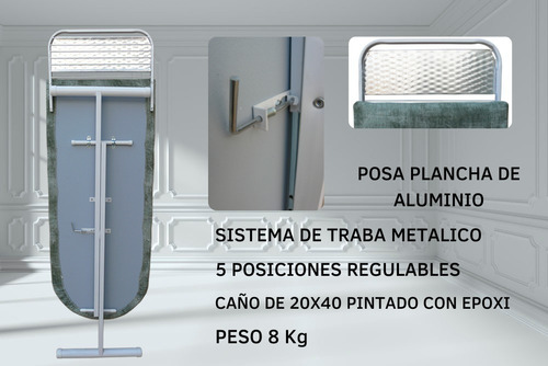 Imagen 7 de 10 de Tabla Planchar Extra Grande Plegable Reforzada - Disentino®