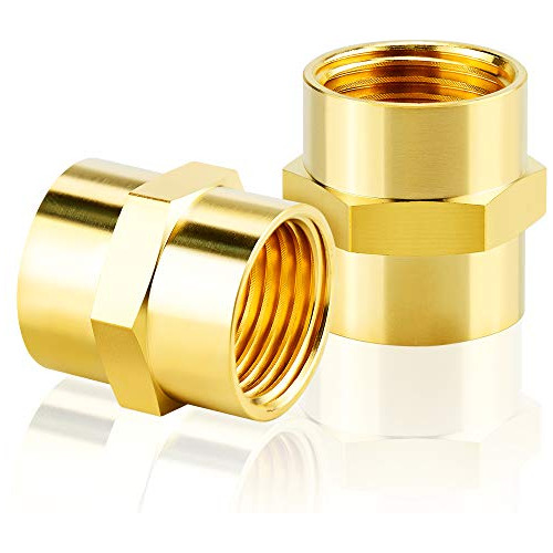  3 8 Inch Npt Female Pipe Hex Nipple Brass Pipe Fitting...