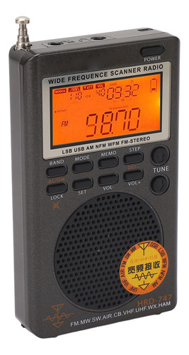 Receptor Digital De Banda Completa Fm Mw Sw Ssb Lsb Cb Vhf U
