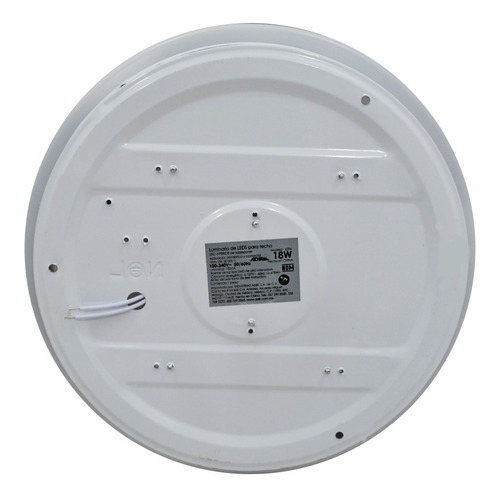 Imagen 5 de 7 de Plafón Led Decorativo Sobreponer Bianco Luz Fría 18w Adir