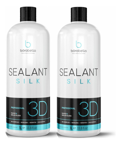 Kit 02 Selagem Sealant Silk 3d Borabella 1l