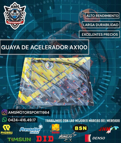 Guaya Acelerador Ax100