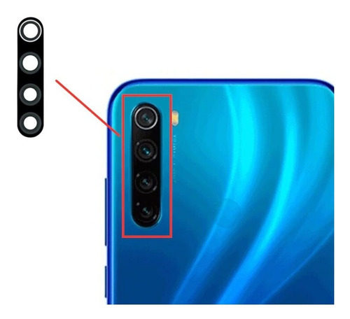 Luna Glass Lente Camara Xiaomi Redmi Note 8 Repuesto