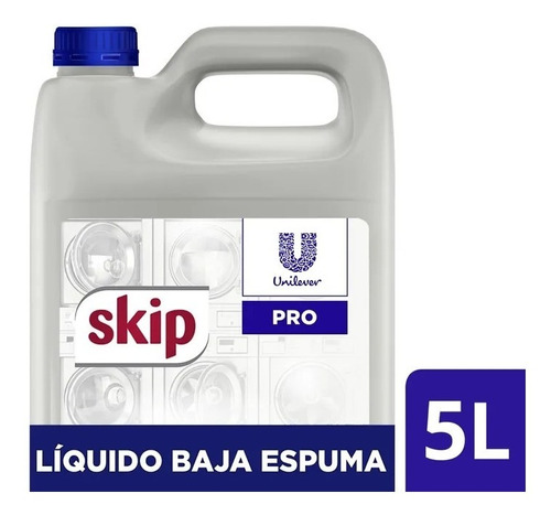 Jabón Líquido Para Ropa Skip Baja Espuma Unilever 5 Lts