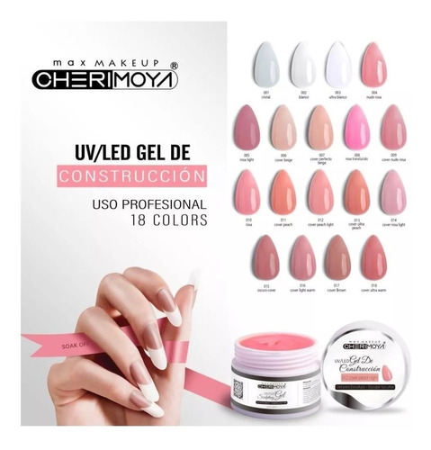 5 Geles Uvled  30gr. Uñas Esculpidas Gelificada Original