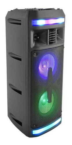 Doble Parlante Torre 2x6.5´´ Bluetooth, Bandeja Dj, Led Rgb