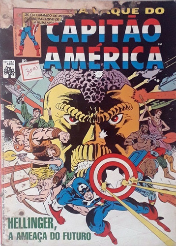 Capitão América 89 Formatinho Editora Abril 1986