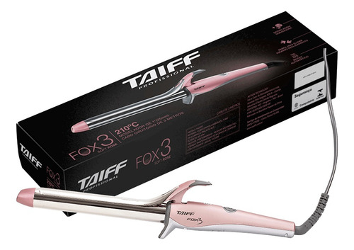 Taiff Modelador De Cachos Fox 3 Rose 1 25mm 210ºc - Bivolt
