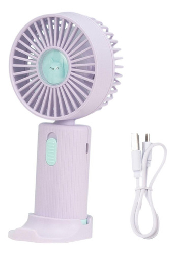 X 2 Ventilador Portátil Con Soporte For Teléfono,
