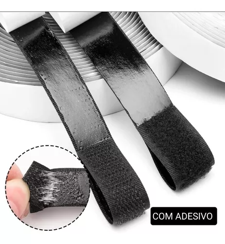 Fita Velcro Original Fecho Adesivo 25mm Macho Femêa 3 Metros