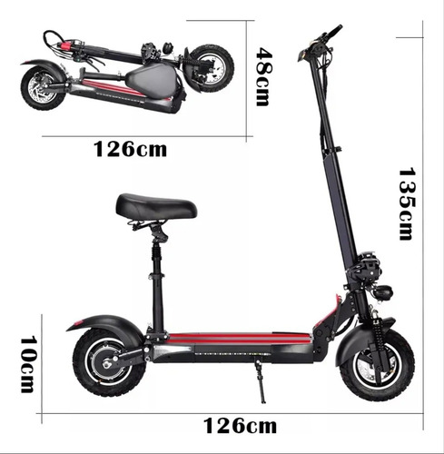 Scooter Eléctrico Moboss Tf100 Usado