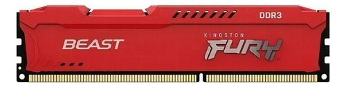 Memoria Ddr3 Kingston Fury Beast Red 4gb 1600mhz Dimm /vc