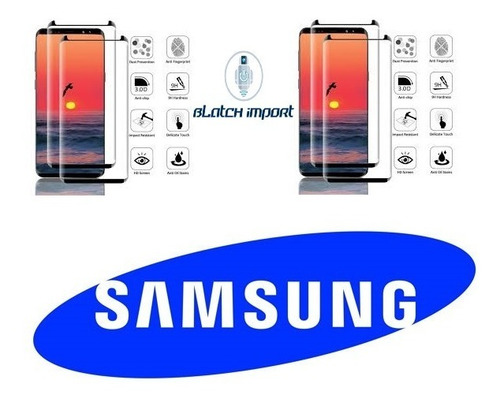 Vidrio Templado Curvo Samsung S8, S8+,s9, S9+, S10