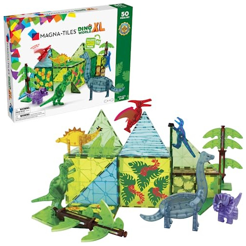 Mundo De Dinosaurios Xl Juego De Construcción De 50 Pi...