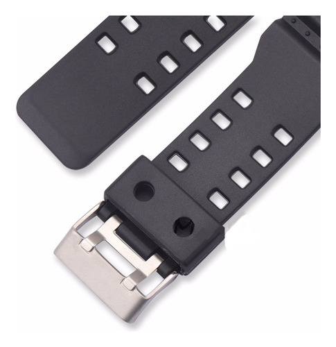 Pulseira Compatível Com Relógio Mormaii Mo3415a Silicone Poolsy Top Cor Preto