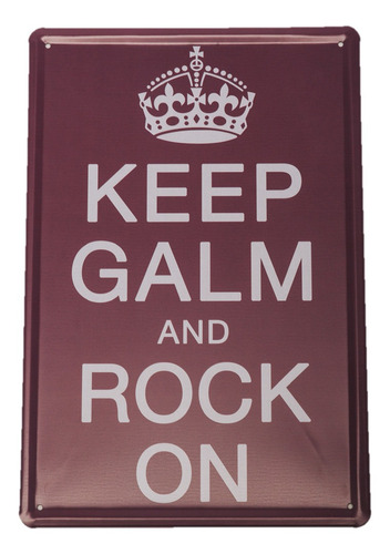 Anuncio Poster Lamina Cartel Keep Rock On