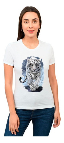 Playera Tigre Mujer Animales Diseño 849 Playeras Beloma