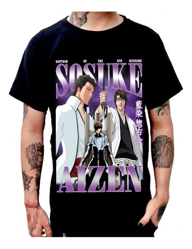 Playera Bleach Sosuke Aizen Anime Aesthetic