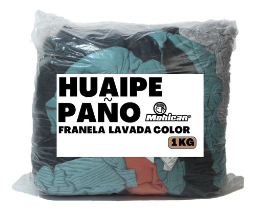 Huaipe Paño Franela Lavada De Color Bolsa 1 Kg.