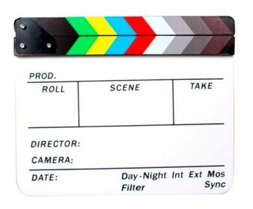 Imagen 1 de 1 de Claqueta Para Cine 25 X 30 Cm