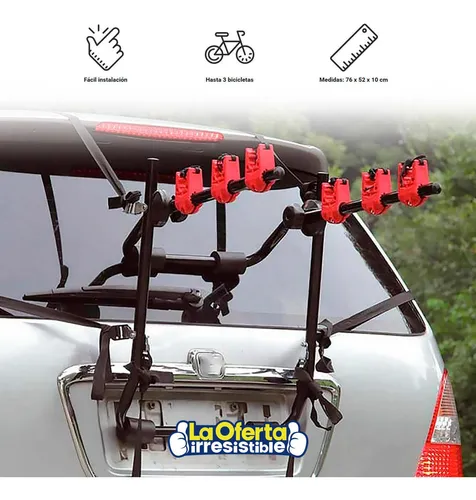 Porta Bicicletas Para Auto Con 3 Soportes Loi Chile Cuotas sin