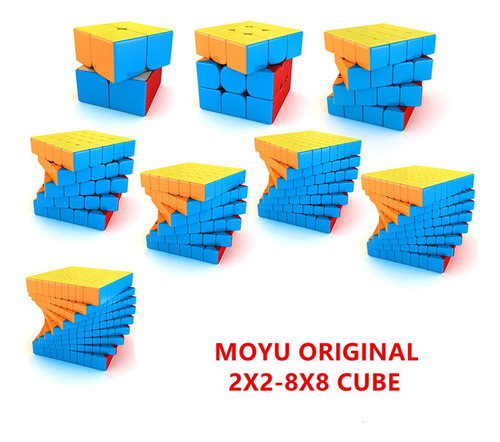 Cubo Mágico Moyu Meilong Speed 2x2 3x3 4x4 5x5 6x6 7x7 8x8 L