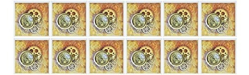 3drose Steampunk Con Engranajes, Engranajes, Tarjetas De Fel