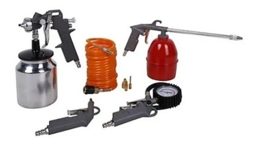 Kit Para Compresor 8 Piezas Bauker